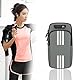 Armband Armtasche, Sport Laufen Doppel Reißverschluss Sportarmband, Leichtes Armband-Bügel-Halter-Beutel, Bequeme Handy-Armband-Hülle, Sport-Handy-Armband-Halter-Bügel, Radfahren Armtasche (Grau)