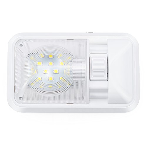 Kohree 12V Led Rv Ceiling Dome Light 320Lm, Rv Interior Lighting Light Fixtures For Trailer Camper With Switch, Single Dome (Pack Of 5, Natural White 4000-4500K) #TOP7