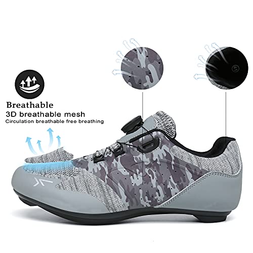 VNANV Fahrradschuhe Herren Damen Rennradschuhe MTB Schuhe Herren Damen rennradschuhe Herren rennrad Fahrradschuhe Look SPD SPD-SL Delta Lock Pedal Reitschuhe Spinning Schuhen - Image 3