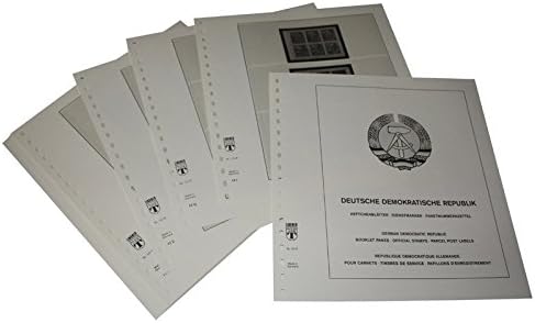 Lindner-T Vordruckblätter T121R Deutschland Heftchenblätter, Dienstmarken und Paketnummernzettel Deutsche Demokratische Republik - Jahrgang 1954 bis 1988