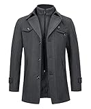 Abrigo clásico de estilo marinero con cierre de botones, bolsillos laterales y solapas delatera. Estampado jaspeado. Una prenda elegante y simple que no puede faltar en tu armario durante las épocas frías del año. Fácil de estilizar y combinar con otras prendas