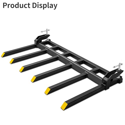 Image of YINTATECH 60 inch Clamp on Debris Forks 4000 lbs Loader Bucket Fork