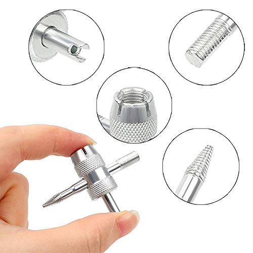 Easytoo 2 Park Tire Valve Tools,4-In-1 Valve Core Tool Multifunctional Valve Wrench For Automobile Tire Stem Core Remover Installer Repairer #TOP2
