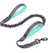 VIVAGLORY Hundeleine Mit Doppelt Gepolsterten Griffen Und Bungee-Seil, Reflektierende Trainingsle...