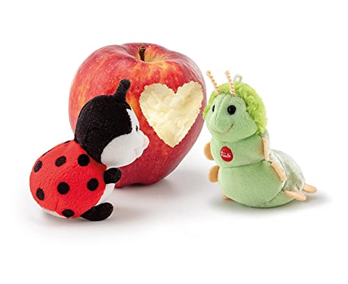 Trudi 51254 Sweet Collection Kleine Eule ca. 9 cm, Größe XXS, Stofftier mit weichen Materialien und liebevollen Details, Plüschtier waschbar, Kuscheltier für Kinder & Babys, Grau/Weiß