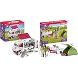 SCHLEICH 42439 Horse Club Mobile Tierärztin mit Hannoveraner Fohlen & 42533 Horse Club...
