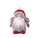 Noël Santa Gnome en peluche poupée, Noël suédois fait à la main Santa Gnome peluche poupée Noël Elf ornements en peluche