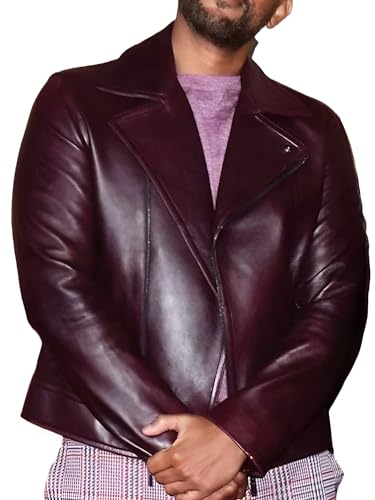 Men's Bad Classic Boys Genuine Leather Jacket - Will Smith Style Slim Coat Jacket