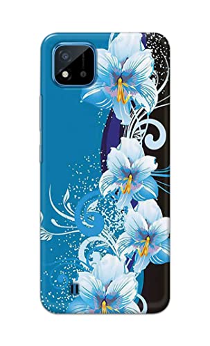 Image of PRINTFIDAA Beautiful Floral Design Printed Designer Hard Case for Realme C20, Realme C11 (2021) Back Cover -(e) RPM1006