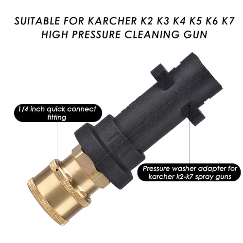1 Stück Hochdruck-Wasserpistolen-Verbindung, Hochdruckreiniger, K-Serie 1/4 Verbindungsverbindung, Leicht Zu Reinigen, Kann Zum Reinigen Von Autos, Gärten Usw. Verwendet Werden – Bild 4