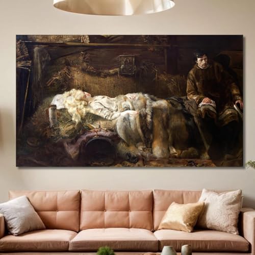 Tableau imprimé Mort d'Elenai Jacek Malczewski grand format