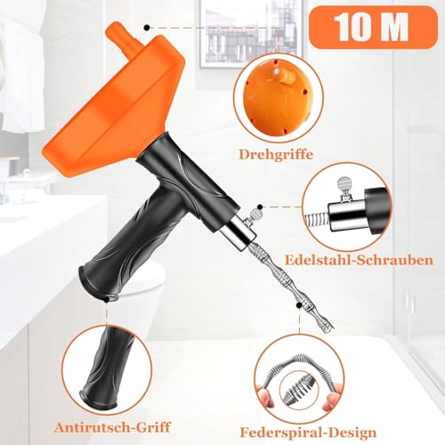 Déboucheur canalisation 10m : spirale efficace pour évier et douche - 8