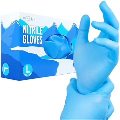 JFA Medical Blue Nitrile Gloves - Box of 100 Cover