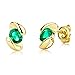 Produktbild Miore Smaragd Ohrringe für Damen aus 9kt 375 Gelbgold
