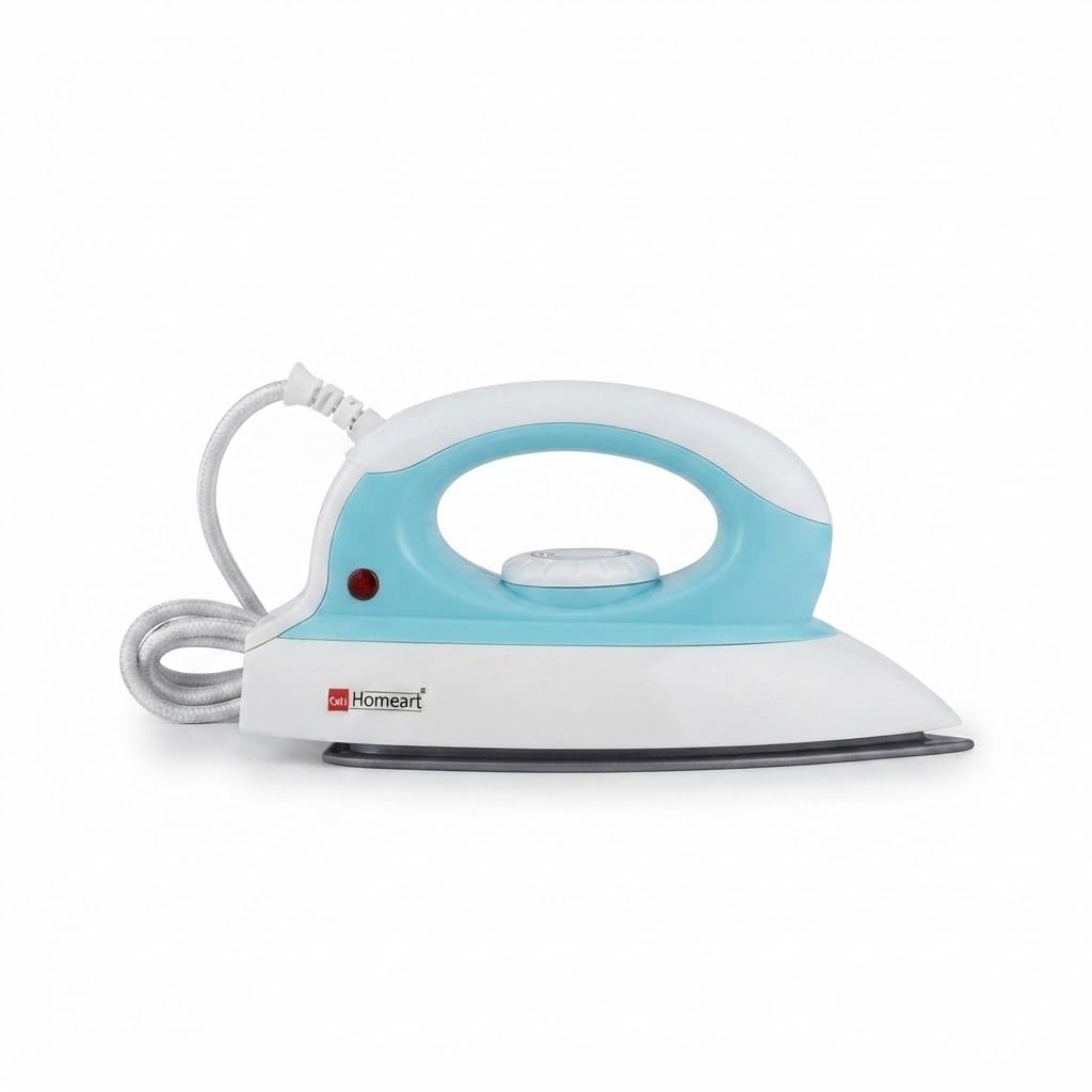 Lightweight Dry Iron for Clothes | Non-Stick Soleplate Electric Iron | Quick Heating Iron Box for Home, Travel & Daily Garment Care-image-1