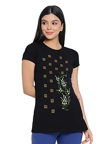 Image of Lyra Women's Cotton Regular Fit T-Shirt