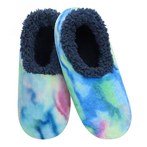 Image of Snoozies Slipper Socks Furry - Cozy, Foldable Slippers for Women, Non Slip Socks for Travel & Indoors
