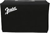 Schwarzes Polyester mit gesticktem Fender Logo