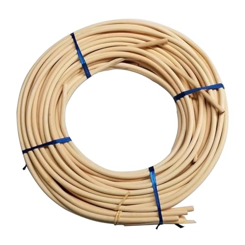 Okrągły 10 mm do tkania wiklinowego i naprawy mebli - idealny do projektów DIY, dekoracji, aromaterapii i rzemiosła - trwały materiał rattanowy do wszechstronnego zastosowania"