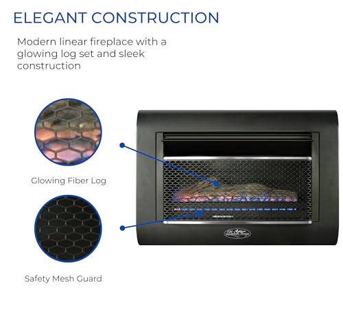Duluth Forge DF300L Ventless Linear Wall Gas Fireplace thumb #1