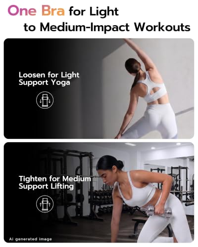 Image of FITTIN Support Sports Bra for Large-Bust: Adjustable for More Workouts