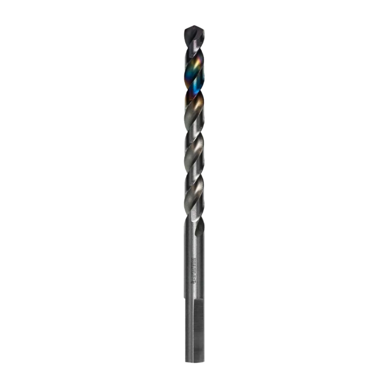 Diablo Metal Demon Drill Bit with Thermal Shield Protective Coating for Mild, Hardened and Stainless Steel - 3.7" Length, 15/64" Dia., 3-Flats Shank -
