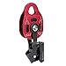 JTLB 4KN Aluminium Heavy Duty Single Swivel Rope Pulley Block for 8-12mm Rope Climbing Pulley