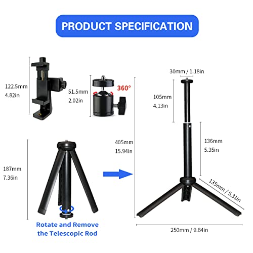 Teleprompter Iphone & Android, Double Phone Holder For Video Recording, Neewer Teleprompter Kit, The Collapsing Design Allows For Easy Storage And Transport. #TOP4