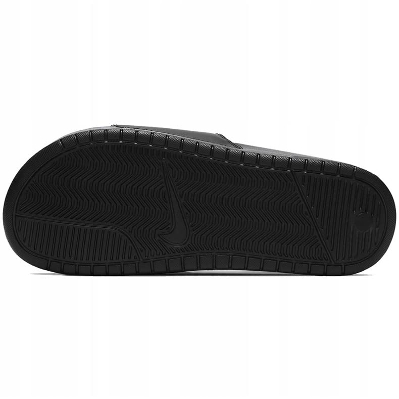 NIKE Benassi JDI - Sandalias deslizantes para mujer, para playa, piscina, chanclas, negro y blanco, 38 EU