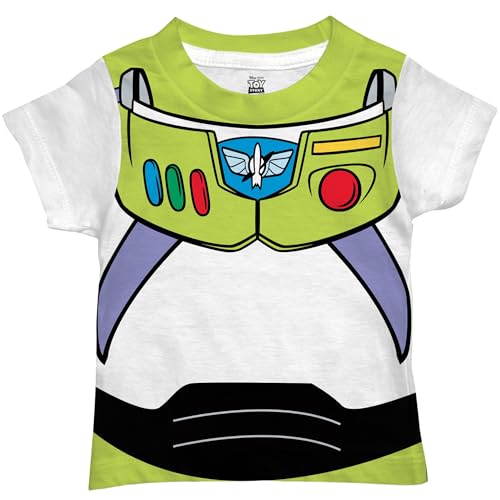 Toy Story Woody Sheriff or Buzz Lightyear Toddler & Little Kids T-Shirt Boys & Girls Soft Short Sleeve Graphic Tee Ages 27 (US Age 5 Years Buzz Lightyear)