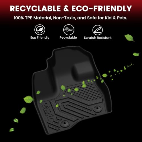 Image of LASFIT Floor Mats for Ford Explorer 2011-2014 7 Bench Seat with Cargo Liner