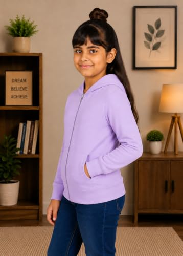 Image of ADBUCKS Girl's Cotton Hooded Sweatshirt