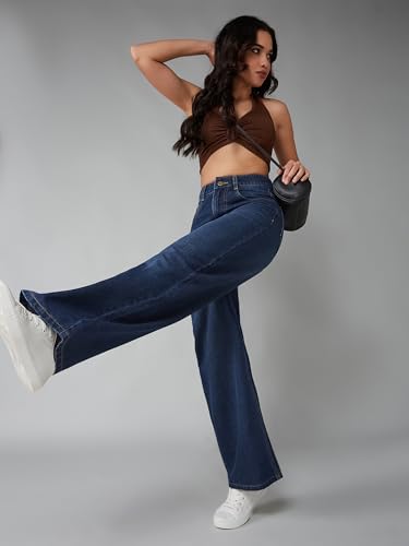 Image of Dolce Crudo Women's High Waist Straight Fit Jeans