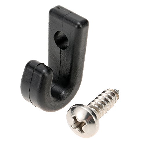 J-Hooks, Andoer Ganchos em J de 6 peças de nylon para caiaques, canoas ou barcos com parafusos, ganc