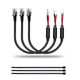 SDSACZMU Cordon d'alimentation pour détecteur de radar, câble de prise de rétroviseur, avec porte fusible en ligne, convient pour détecteur de radar Escort Beltronics Valentine One Cobra Whistler, lot