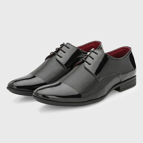 Image of Centrino Men's Formal Shoes |Premium Craftsmanship & Durable Build |Stylish & Elegant Design | Lace-Up Design with Cushioned Insole for Comfort |Craftsmanship for All-Day Elegance (9745)