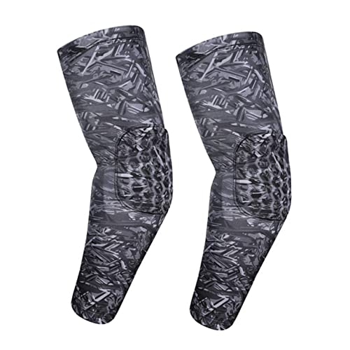 Toddmomy 2Pcs Sports Elbow Pads Shockproof Forearm Sleeves for Basketball Football Volleyball Non Slip Arm Protection Comfortable Day Wear for Weightlifting