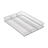 Copco 2555-7872 Large Mesh 3-Part In-Drawer Utensil Organizer,16.1 x 11.5-Inch,Silver