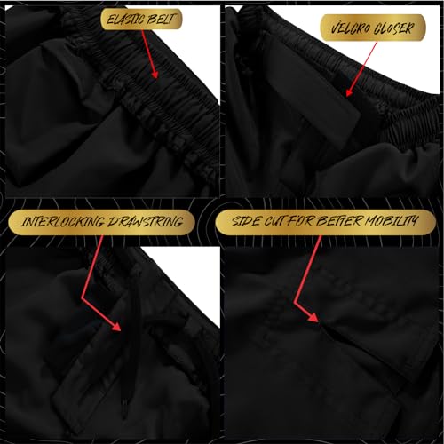 ROAR-INT Kids Mixed Martial Arts MMA Shorts BJJ Cross Training Gym Boxing Grappling Kickboxing Muay Thai Workout Shorts4