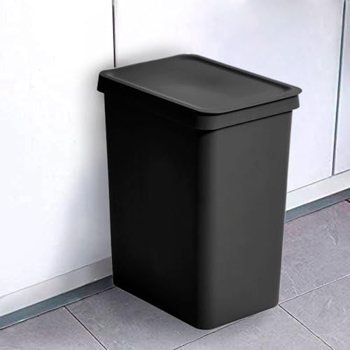 Poubelle rectangulaire anti odeur 28L plastique pour petit espace