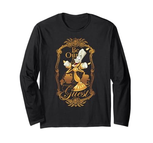 Disney La Belle et la Bête Be Our Guest t-shirt manches longues style casual