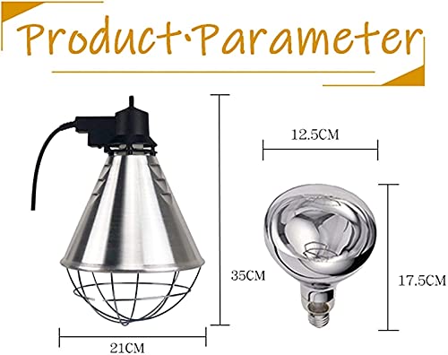 AACXRCR Kuikens Heater Guard Verwarming Bulb Lamp Behuizing Kooi Protector Heat Light Mesh Cover Lampenkap Voor Dag… - Afbeelding 7