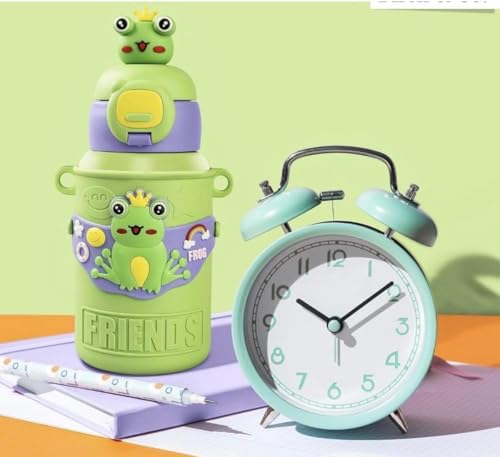 Image of KATTY MAO MY FIRST BESTFRIEND KIDS WATER BOTTLE -WATER BOTTLE FOR SCHOOL - SIPPER WATER BOTTLE FOR BOYS AND GIRLS,SPILL PROOF, PERFECT FOR SCHOOL AND PLAY, DURABLE (GREEN)