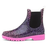 Lilley Stormy Girls Purple & Black Ankle Welly