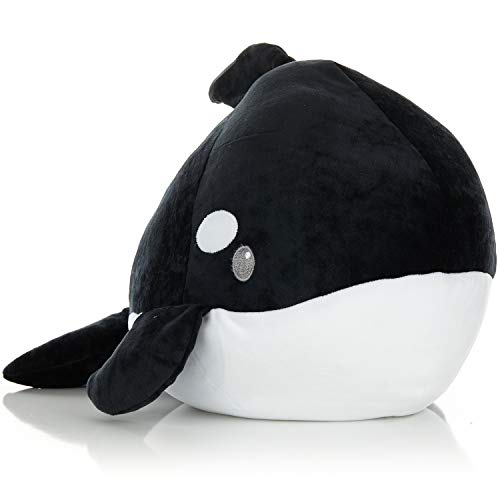 Cuddle Pal Kids Preferred Pepper The Orca - Round Huggables - Stuffed Animal Plush 11.5 Inches,Multicolor