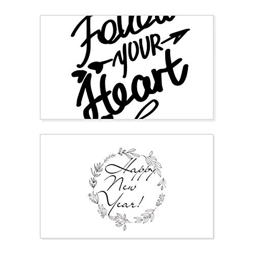 Carte de voeux Nouvel An avec votre citation de coeur inspirante pour marquer les esprits