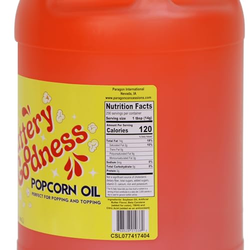 buttery goodness popcorn oil and topping - 1 gallon