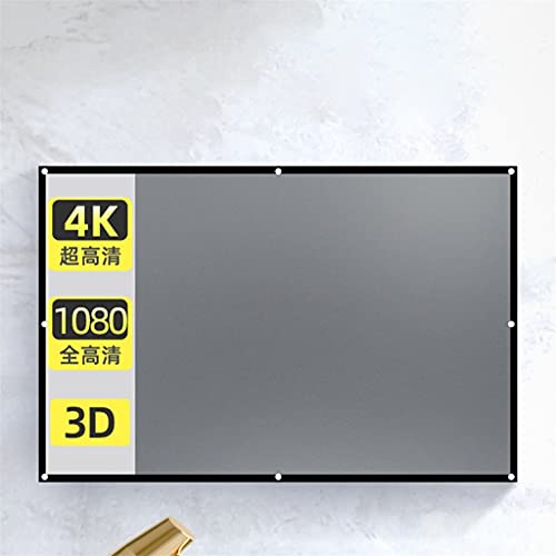 Pantalla plegable para proyector de poliéster, suave, simple, para cine en casa y exterior, anti-luz miniatura 2