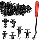 Car Push Retainer Clips, Ginsco 120 Pcs Auto Fasteners Assortment Plastic Push Pin Rivets Expansion