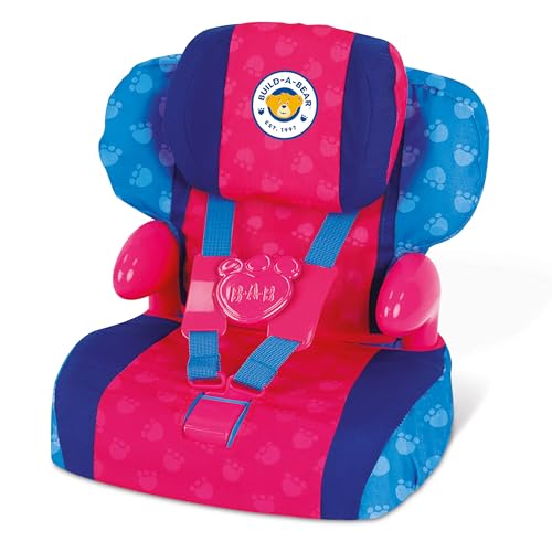 Casdon Build-A-Bear Workshop Furry Friend Toy Car Booster Seat | For Kids Aged 3+ | Use at Home or...
